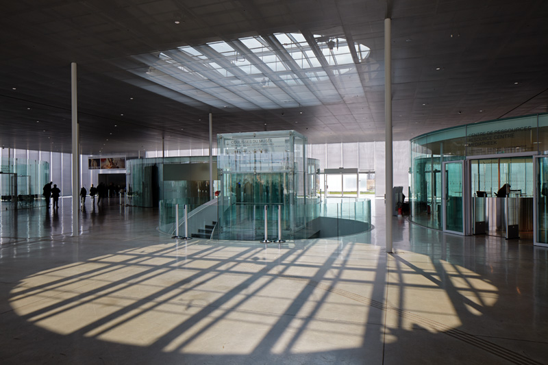 In der Mitte der Eingangshalle